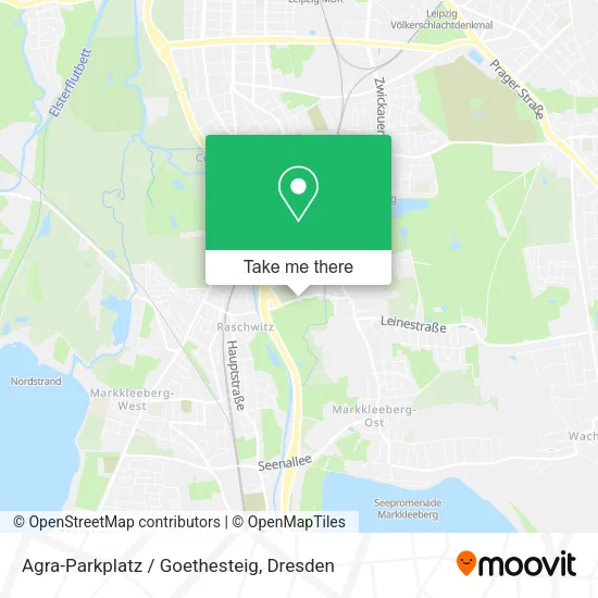 Agra-Parkplatz / Goethesteig map