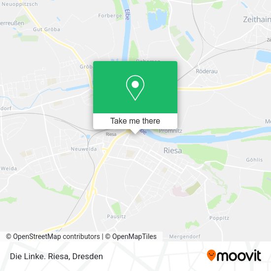 Карта Die Linke. Riesa