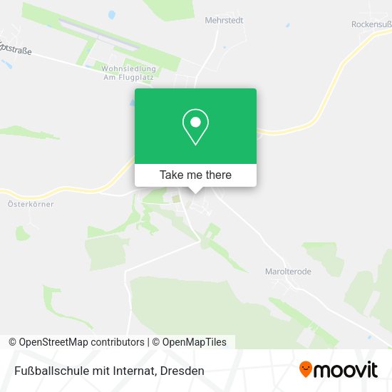 Карта Fußballschule mit Internat