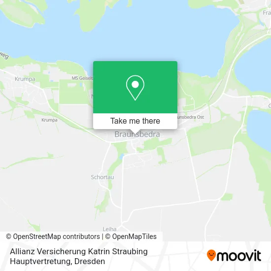 Карта Allianz Versicherung Katrin Straubing Hauptvertretung