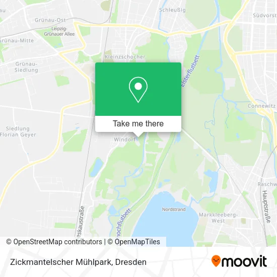 Карта Zickmantelscher Mühlpark