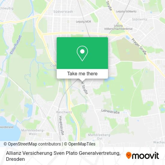 Карта Allianz Versicherung Sven Plato Generalvertretung