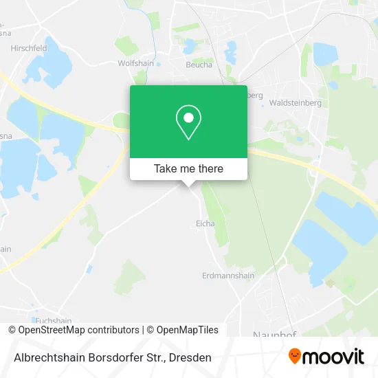 Карта Albrechtshain Borsdorfer Str.
