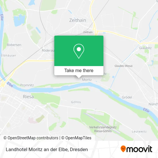 Карта Landhotel Moritz an der Elbe