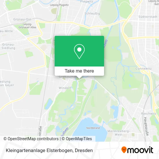 Карта Kleingartenanlage Elsterbogen