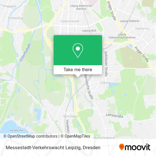 Карта Messestadt-Verkehrswacht Leipzig