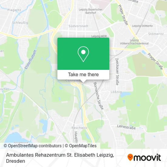 Карта Ambulantes Rehazentrum St. Elisabeth Leipzig