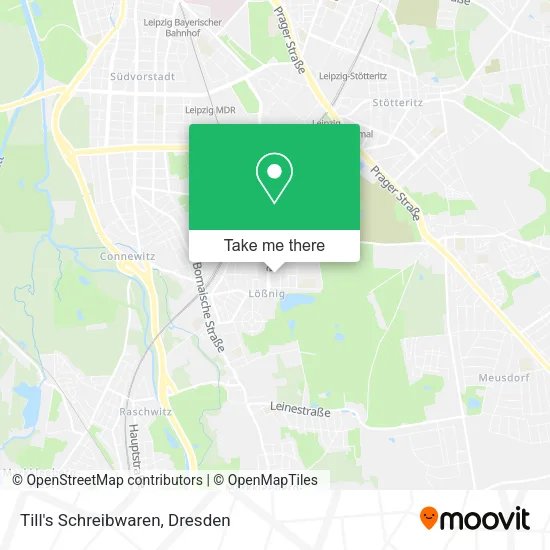Карта Till's Schreibwaren
