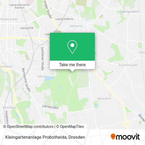 Карта Kleingartenanlage Probstheida