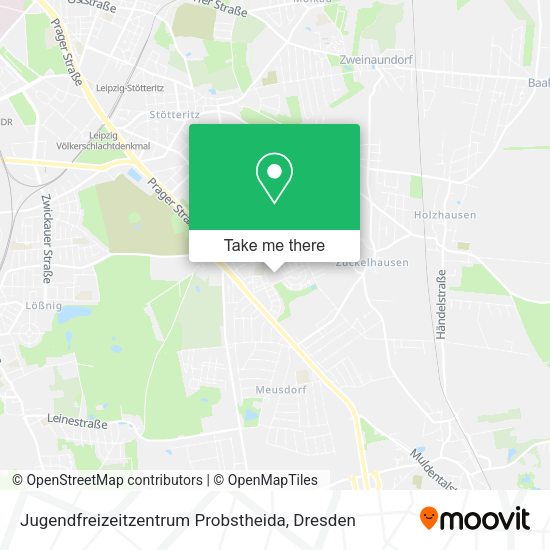 Jugendfreizeitzentrum Probstheida map