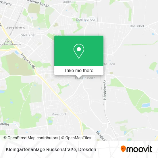 Карта Kleingartenanlage Russenstraße
