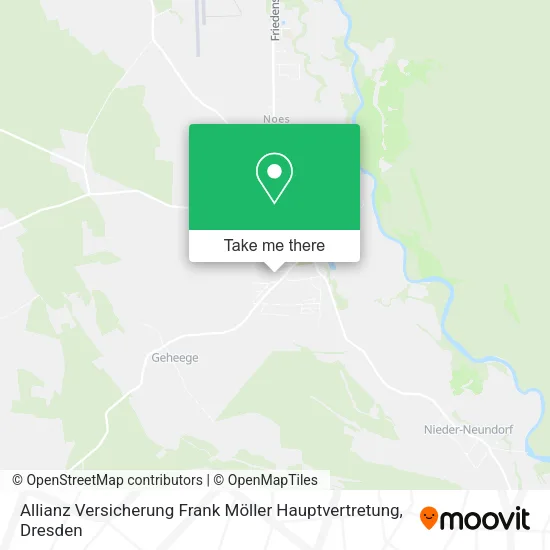 Карта Allianz Versicherung Frank Möller Hauptvertretung