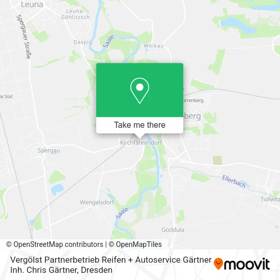 Карта Vergölst Partnerbetrieb Reifen + Autoservice Gärtner Inh. Chris Gärtner