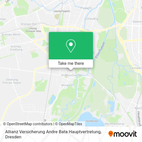Карта Allianz Versicherung Andre Bata Hauptvertretung