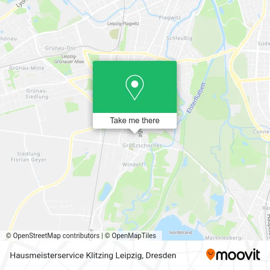 Карта Hausmeisterservice Klitzing Leipzig