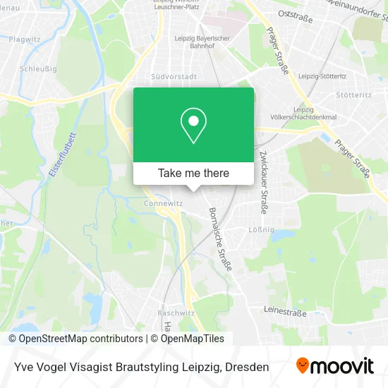 Карта Yve Vogel Visagist Brautstyling Leipzig