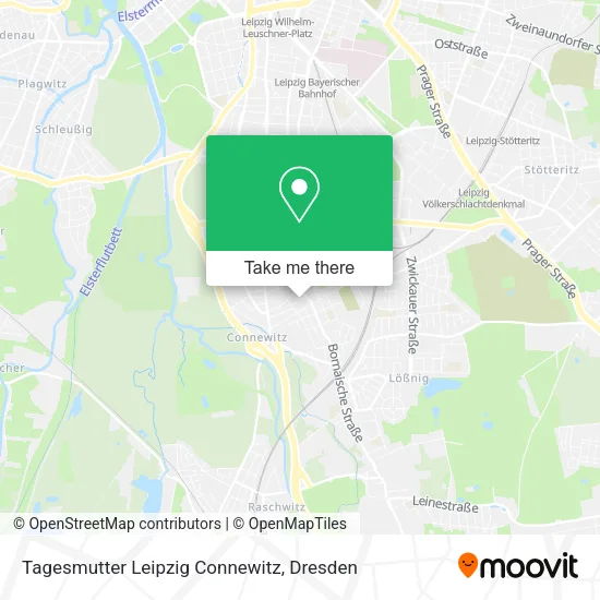Карта Tagesmutter Leipzig Connewitz