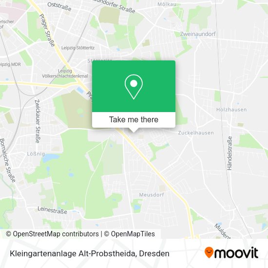 Карта Kleingartenanlage Alt-Probstheida