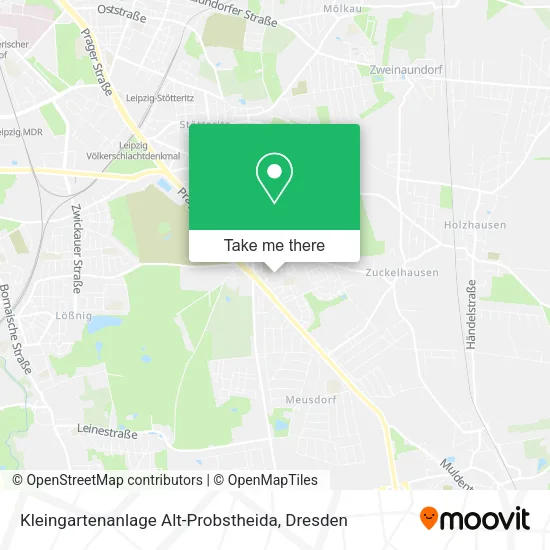 Карта Kleingartenanlage Alt-Probstheida