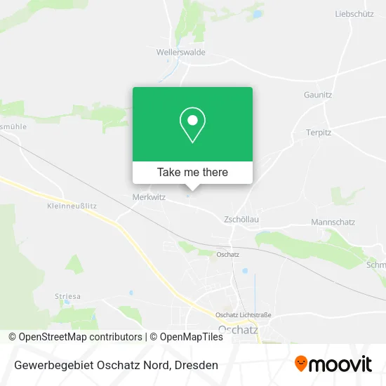 Карта Gewerbegebiet Oschatz Nord