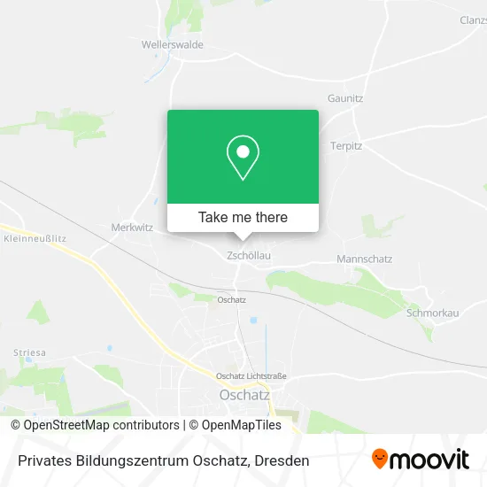 Карта Privates Bildungszentrum Oschatz