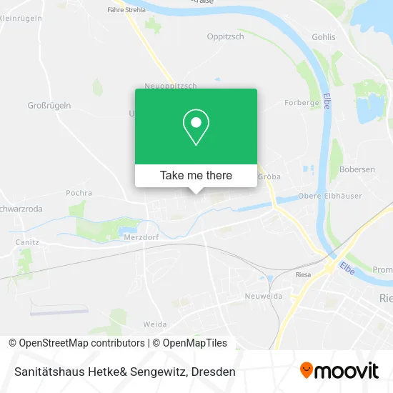 Карта Sanitätshaus Hetke& Sengewitz