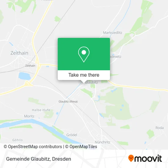 Gemeinde Glaubitz map