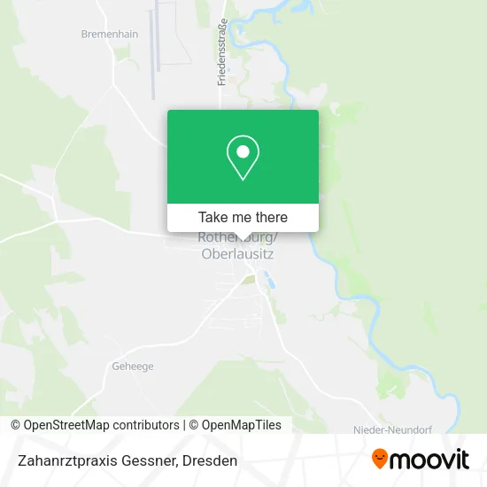 Карта Zahanrztpraxis Gessner