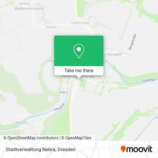 Карта Stadtverwaltung Nebra