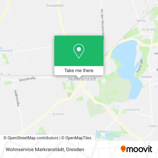 Карта Wohnservice Markranstädt