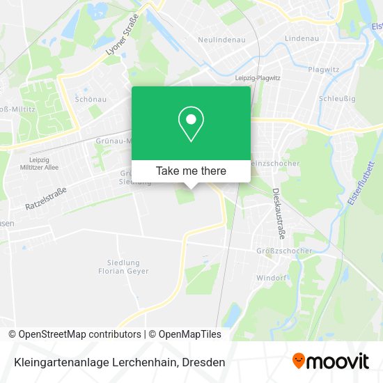 Карта Kleingartenanlage Lerchenhain