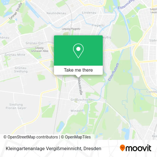 Карта Kleingartenanlage Vergißmeinnicht