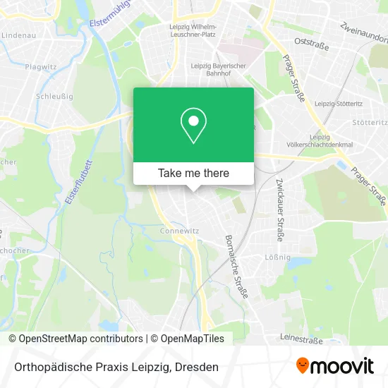 Карта Orthopädische Praxis Leipzig