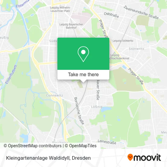 Карта Kleingartenanlage Waldidyll