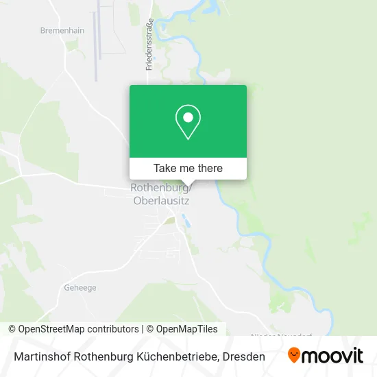 Карта Martinshof Rothenburg Küchenbetriebe