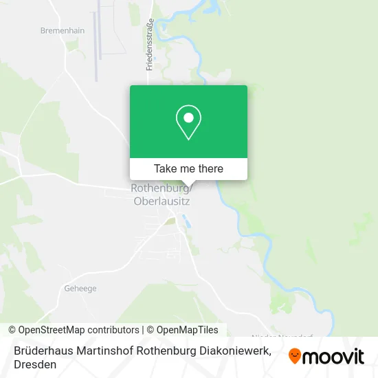 Карта Brüderhaus Martinshof Rothenburg Diakoniewerk