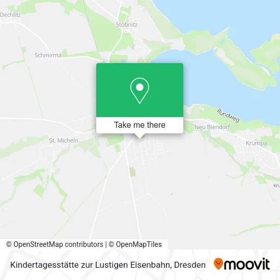 Карта Kindertagesstätte zur Lustigen Eisenbahn