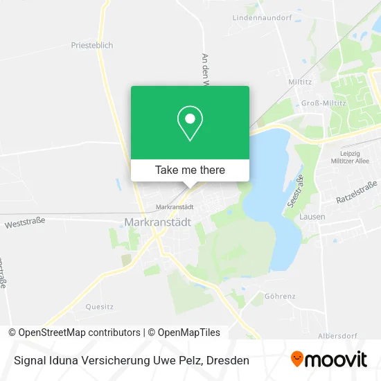 Карта Signal Iduna Versicherung Uwe Pelz