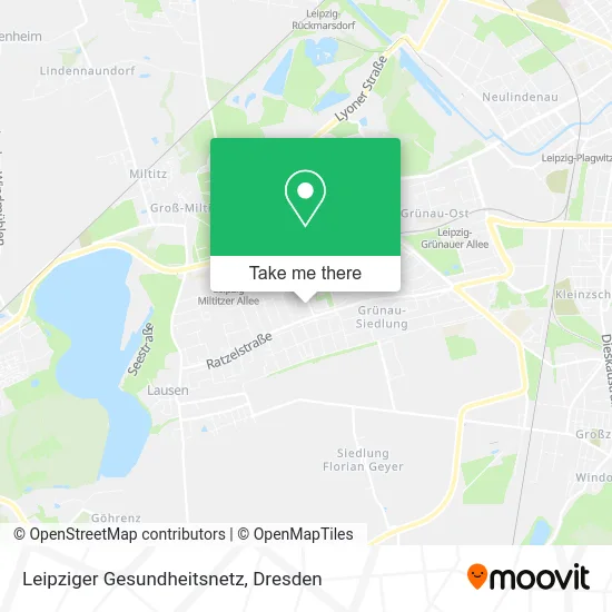Карта Leipziger Gesundheitsnetz