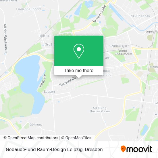 Карта Gebäude- und Raum-Design Leipzig