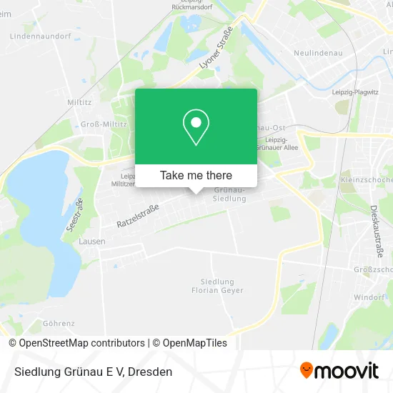 Siedlung Grünau E V map