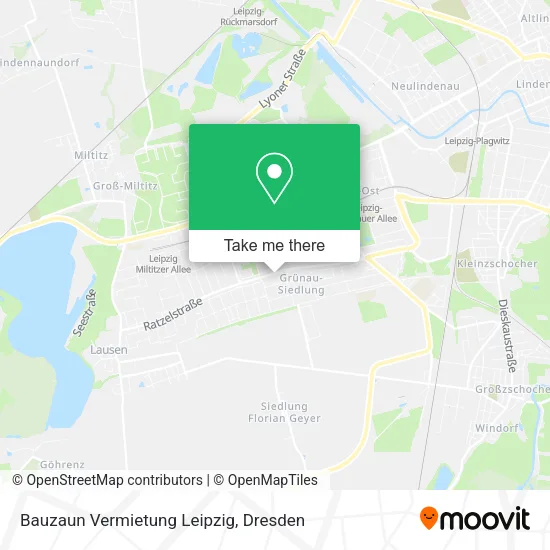 Bauzaun Vermietung Leipzig map