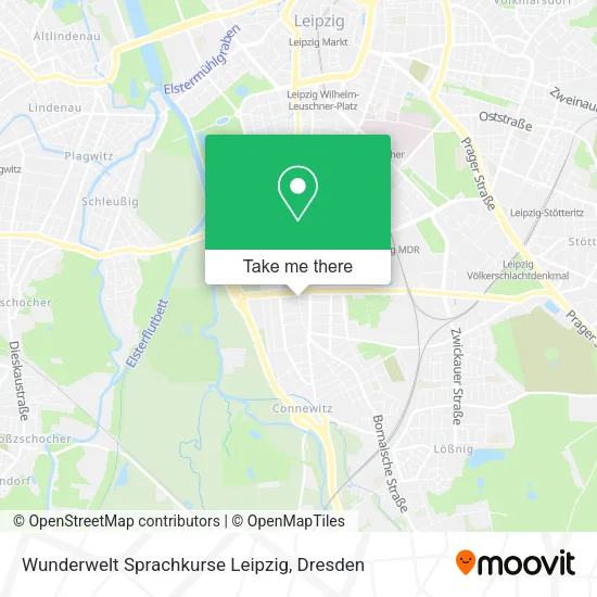 Карта Wunderwelt Sprachkurse Leipzig