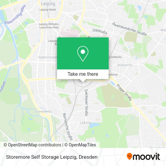 Карта Storemore Self Storage Leipzig