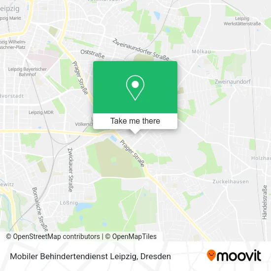 Карта Mobiler Behindertendienst Leipzig
