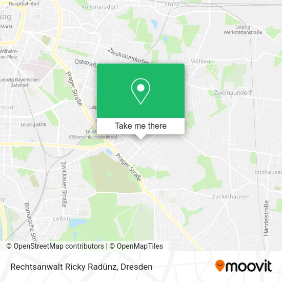 Карта Rechtsanwalt Ricky Radünz