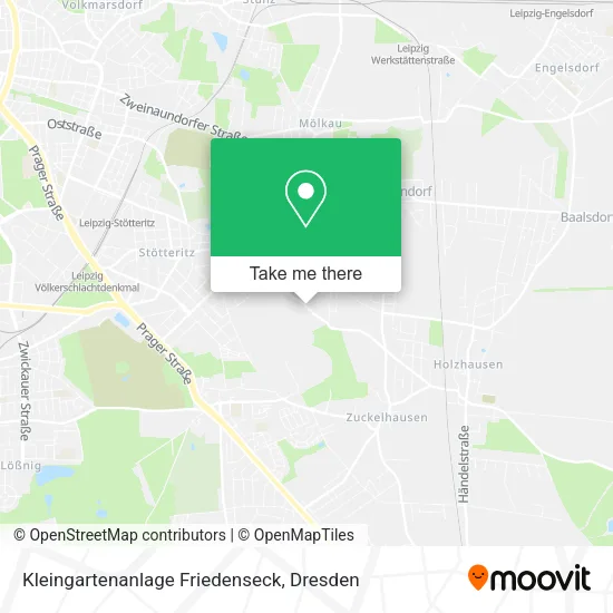Карта Kleingartenanlage Friedenseck