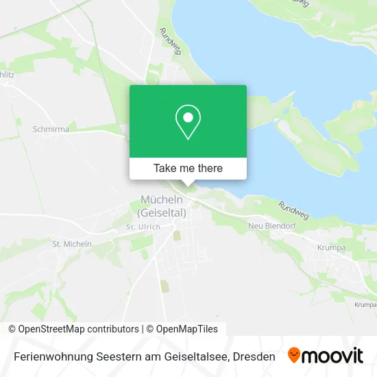 Карта Ferienwohnung Seestern am Geiseltalsee