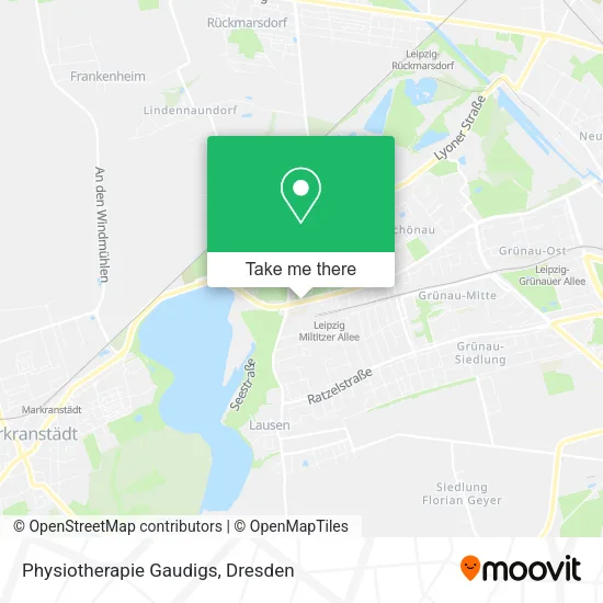 Карта Physiotherapie Gaudigs