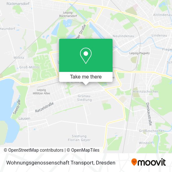Карта Wohnungsgenossenschaft Transport